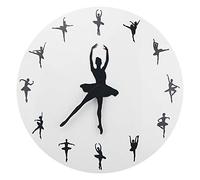 Timelike Ballerina Wall Clock Ballet Dancing Hanging Decor Clock Dancer Home Decor Gift