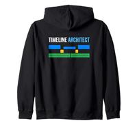 Timeline Architect Video Editor Filmmaker Post Production Zip Hoodie
