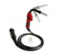 TimelyDu Flexible MB15 15AK MIG/MAG Welding Gun Torch with 3M Cable - Euro Connector, Bendable Head for Tight Spaces