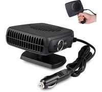 TIMEMEET Portable 12V Car Heater, That Plug into Cigarette Lighter, 150W Anti-Fog Window Defroster, 2 in 1 Fast Heating Cooling Automobile Heater Demister Vehicle Fan Suitable for Small Vehicles