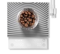 TIMEMORE Black Mirror Basic 3 Coffee Scale for Pour Over & Espresso, 2kg/0.1g High Precision Digital Scale with Timer, Flow Rate & Ratio Function, 3 Brewing Modes, 1600mAh Battery, USB-C, White