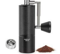 TIMEMORE C3S Pro Manual Coffee Grinder with Stainless Steel Conical Burr, All-Metal Body, Adjustable Setting for Espresso/Pour Over/French Press, Capacity 25g, Compact Foldable Hand Grinder, Black