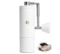 Timemore C5 PRO Manual Coffee Grinder - 42mm Stainless Steel Burr, 48 Adjustable Settings, Hand Coffee Grinder with Fordable Handle, All Metal, Portable for Home, Office & Outdoor, 30g Capacity, White