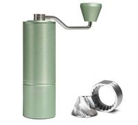 TIMEMORE Manual Coffee Grinder CNC Stainless Steel Burr Coffee Grinder with Capacity 20g Chestnut C3S Internal External Adjustable Setting, Double Bearing Positioning for Travel Camping, Home Green