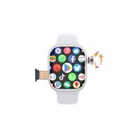 TIMENIL CD99 Smartwatch, Cellular SIM Card Version, AMOLED Display, 800W 180° Rotating Camera, WiFi Bluetooth Smart Watch for Men Women (Silver-32GB)