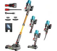 TIMENIL V18 Cordless Vacuum Cleaner, 45 kPa Suction, 40-Minute Runtime, Touchscreen, Wall-Mounted Charging, Freestanding