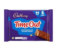 Timeout Wafer Chocolate Biscuit Bars Pack x6 108g (Pack Of 2) "Indulgence in every bite, a moment of pure decadence"
