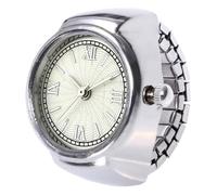 Timepiece Band - Finger Chronograph for Punctuality | Movement with Polished Shells, Unique Jewellery, Miniature Ticking Ornaments for Grooms Gents Husbands and Youths