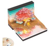 Timepiece Calendar 2025, Colourful Desk Calendar 2025 with Artistic Design, Decorative Calendar for Desktop and Bookshelf, Stylish Notepad for Organising and Planning in the New Year