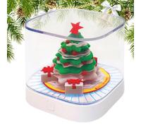 Timepiece Calendar - 3D Christmas Tree Art Calendar Notepad with Light | Planner Schedule for Adults Children Time Management Daily Planning Task Tracking - Office Classroom