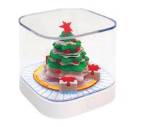 Timepiece Calendar,3d Christmas Tree Desk Calendar with Light - Organizer Schedule Notepad for Time Management Family Daily Planning Chore Tracking Classroom Home Kitchen