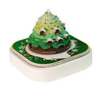 Timepiece Calendar | Tearable 3D Christmas Tree Calendar 2026 | Desk Habit Tracker with Light | for Teachers Students Adults Christmas Home Bedroom Bedside Table