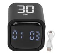 Timer, 5 min 10 min 30 min 60 min Adjustable pause and reset function Volume For quick charging Type-C timers Kitchen timers Games Sports (Black)
