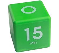 Timer Cube Timer 5 15 30 60 Minutes Management Program Timer Study Timer Time Up Kitchen Sports Nap Kids Outdoor Play (Green) Battery Sold Separately Convenient Design