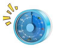 Timer For Kids - 60-Minute Wind Up Mechanical Timer, Visual Countdown Clock | Loud 72 Decibel Alarm, Cooking And Baking Time Management Tool, Classroom Activity Aid Of School Work For Kitchen Home Wit