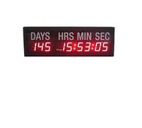 Timer, LED Display Screen, Countdown, Black, Day, Hour, Minute, External Power Supply, Indoor Reminder