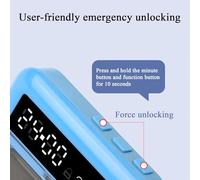 Timer Lock Box | Smart Cellphone Locker Case | Self-Control Habit Booster Box for Travel Bedroom Home Classroom College Dorm Teens Students Adults Work Kids Kitchen