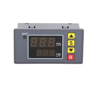 Timer Relay Module Large Screen OP CL LOP Parameters Independent Store Normally Open Time Delay Relay Switch with Reverse Connection Protection for Industrial Automation ABS (DC24V)