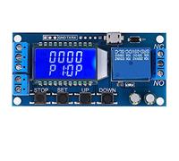 Timer Relay Module LCD Display High Precision Delay Off Cycle Timer 0.01s to 9999min Adjustable Industrial Grade Circuit Board Optocoupler Isolation for Automation Control Systems