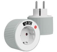 Timer Socket, Pack of 2 Countdown Timer Socket, Mechanical Energy Saving Socket, 1 Min-24H Countdown Timer, 16A 3680W, for All Types of Household Appliances