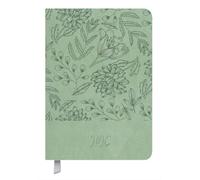Timer Soft Touch salbei 2026: Terminplaner in Lederoptik. Terminkalender mit Wochenübersicht und Lesezeichenband. Taschenkalender im Format: 11 x 16 cm