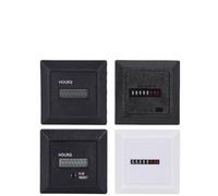 Timer Square Counter Digital 0-99999.9 Hour Meter Hourmeter Gauge 0.3W AC220-240V / 50Hz(Reset 100-240VAC)