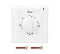 Timer Switch for Timing Control of Household Appliances AC100 240V with High Conductivity Copper Components (15 minutes)