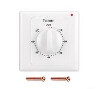 Timer Switch for Timing Control of Household Appliances AC100 240V with High Conductivity Copper Components (60 minutes)