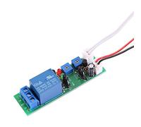 Akozon Timer Relay Module DC 5V 12V 24V Adjustable Cycle Timer Delay On/Off Switch Relay Module (DC24V, 0-15 minutes)