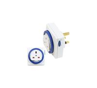 Timer Switch Square | 24 Hour Segment Timer Light Switch | White UK Plug | S24HRSQT3