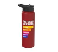Times I Have Said Just One More Game Pickleball Stainless Steel Insulated Water Bottle