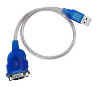 Times Mark USB to RS232 Serial Cable Adapter - 1-Port DB9 Serial Adapter with Chipset - 20in (50cm) Cable to 9 Pin USB for Modem, Printer, Router, GPS, Barcode Scanner, POS[-NOT a display cable-]