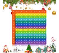 Times Table, 12x12 Multiplication Pop Fidget Toy, Rainbow Educational Math Sensory Tool Stress Relief Poppet for Kids Ages 5-7+ for Classroom Homeschool and Home Learning Aid