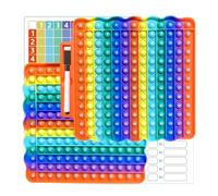Times Table Poppet 12x12 Math Fidget Toy Double Side Multiplication Popper Addition Poppet Fidget Toy Relieve Stress and Anxiety 12x12&12+12 (Wave Shaped Design 1-144)