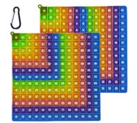 Times Table Poppet 12x12 Math Fidget Toy Double Side Multiplication Popper Addition Poppet Fidget Toy Relieve Stress and Anxiety 12x12&12+12 (Green Dot Design 1-144)