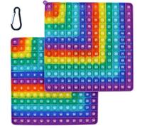 Times Table Poppet 12x12 Math Fidget Toy Multiplication Popper Relieve Stress And Anxiety 12x12&12+12 (Purple dot right angle double side 1-144)
