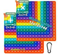 Times Table Poppet 12x12,Multiplication Learning Toy and Stress Relief Fidget Popper, 12x12&12+12 Dual Side Math Sensory Toy for Kids Ages 5-7, Fun Classroom and Home Educational Gift (G)