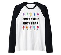 Times Table Rockstar. Funny Numbers, Multiplication, Maths Raglan Baseball Tee