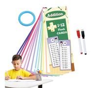 Times Tables Flash Cards, Educational Multiplication Tables For Kids, Double-Sided Toy With 2 Dry Erase Pens For Child's Learning Stage