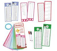 Times Tables Flash Cards, Multiplication Flash Cards | Times Tables Resources for Kids - 2 Erase Pens, Interactive Learning Game, Double-Sided for Kids