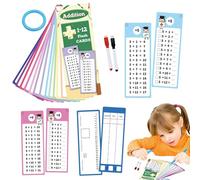 Times Tables Flash Cards,Multiplication Table Cards | Double-Sided Toy With 2 Dry Erase Pens For Child's Learning Stage