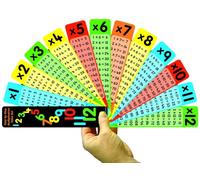Times Tables Number Fan, 1-12 Multiplication Practice, Educational Maths Resource, 24 cm