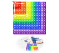 Times Tables Toy, Multiplication Tables Math Toy for Kids 12x12 Pop Math Sensory Fidget Toys Educational Rainbow Mathes Sensory Tool Fun Times Table Aid for Teachers and Students ADHD Stress Relief