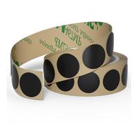 Timeskey NFC 10pcs NTAG215 NFC Tag Anti-Metal Sticker - Black NFC Tags Compatible with Android & iPhone, 504 Bytes Memory, Fully Programmable