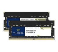 Timetec 16GB KIT(2x8GB) DDR4 2133MHz PC4-17000 Non-ECC Unbuffered 1.2V CL15 1Rx8 Single Rank 260 Pin SODIMM Laptop Notebook PC Computer Memory RAM Module Upgrade
