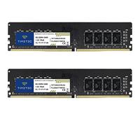 Timetec 16GB KIT(2x8GB) DDR4 2400MHz PC4-19200 Non-ECC Unbuffered 1.2V CL17 1Rx8 Single Rank 288 Pin UDIMM Desktop PC Computer Memory RAM Module Upgrade (16GB KIT(2x8GB))