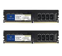 Timetec 16GB KIT (2x8GB) DDR4 2666MHz (PC4-2666V) PC4-21300 UDIMM Desktop RAM - 288-Pin 1.2V CL19 Non-ECC Unbuffered DIMM Memory Module Upgrade