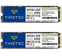 Timetec 256GBx2 (2 Pack) SSD 3D NAND TLC SATA III 6Gb/s M.2 2280 NGFF 128TBW Read Speed Up to 550MB/s SLC Cache Performance Boost Internal Solid State Drive for PC Computer Laptop and Desktop