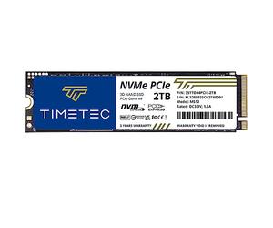 Timetec 2TB SSD NVMe PCIe Gen3x4 8Gb/s M.2 2280 3D NAND High Performance SLC Cache Read/Write Speed Up to 3,400/3,000 MB/s Internal Solid State Drive for PC Laptop and Desktop
