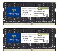 Timetec Hynix IC DDR4 2133MHz PC4-17000 Non ECC Unbuffered 1.2V CL15 2Rx8 Dual Rank 260 Pin SODIMM Laptop Notebook Computer Memory Ram Module Upgrade (32GB Kit (2x16GB))